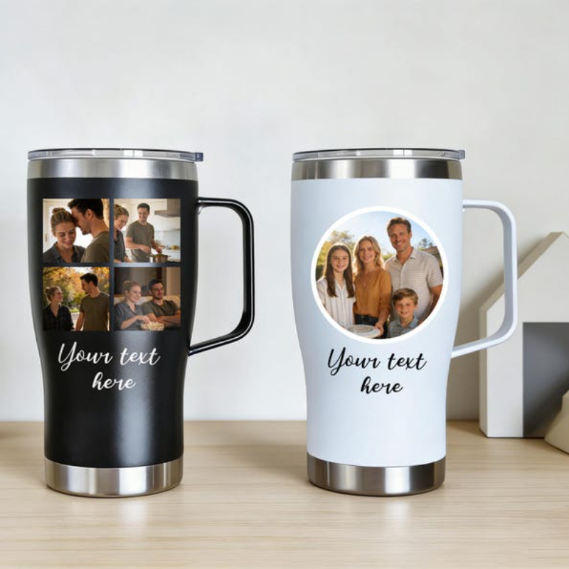 Water Bottle Blank - Personalized Photo Tumbler 20oz Custom Logo