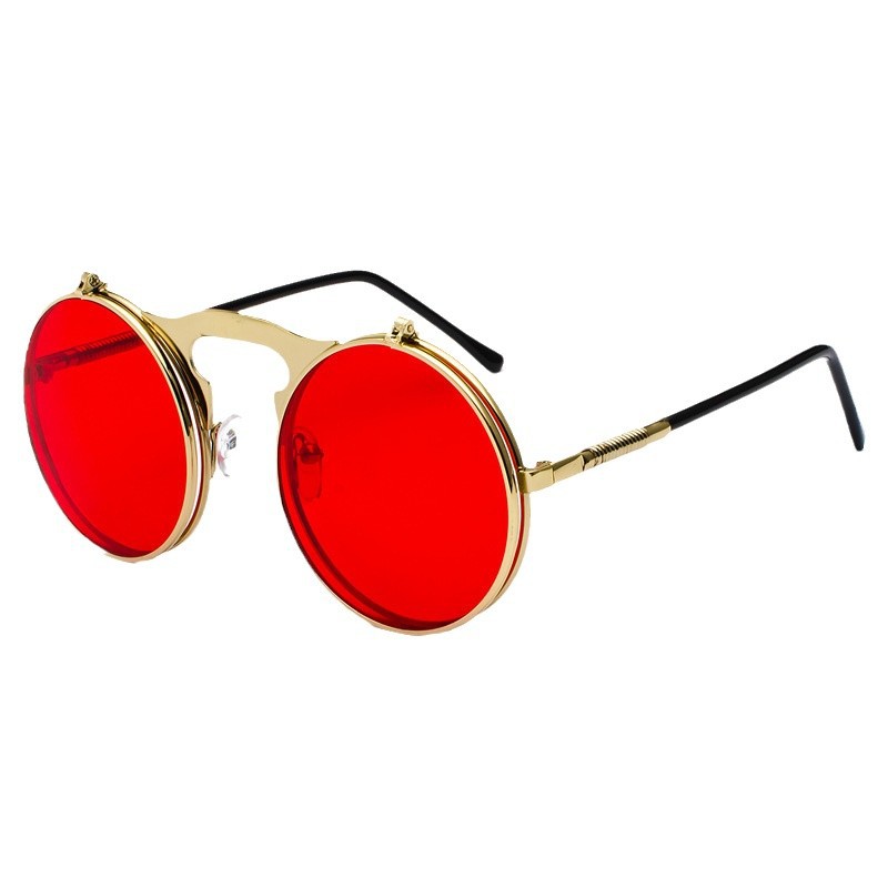 Retro Steampunk Red Round Sung - đánh giá và giá Metal Photo Panel
