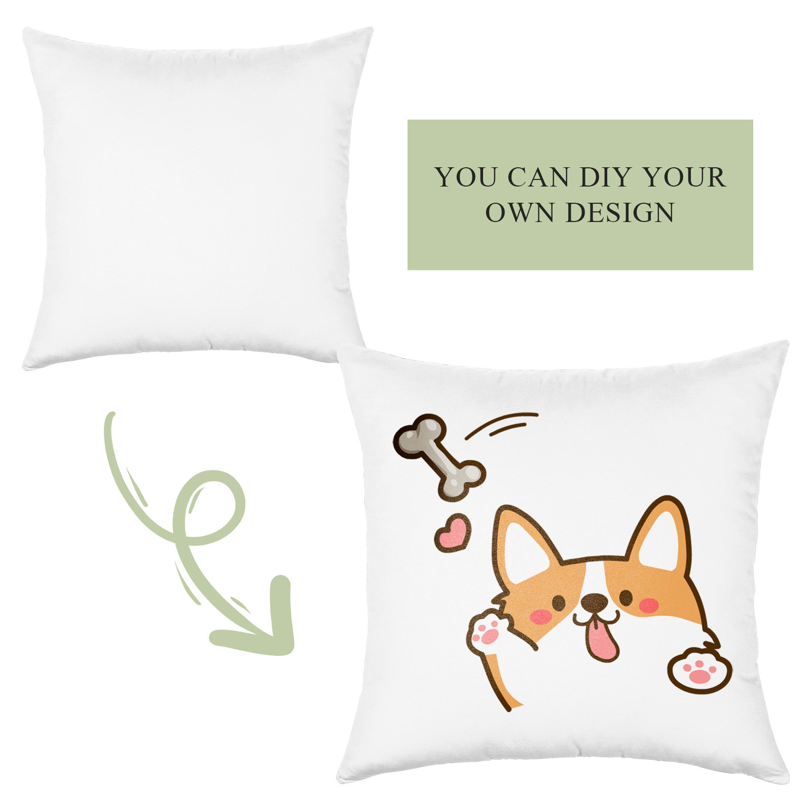 4Pcs White Sublimation Pillow  - đánh giá và giá Pillow Cover Sublimation