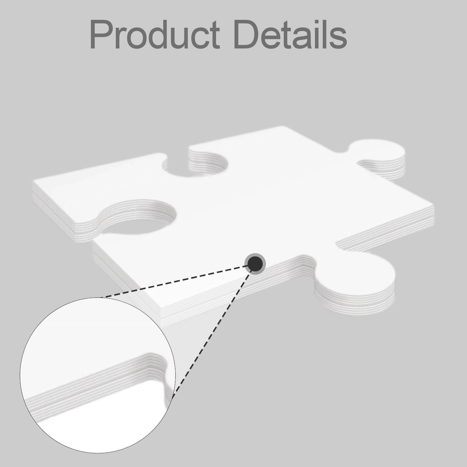 24Pcs White Cardboard Blank Ji - đánh giá và giá Puzzle Blank White